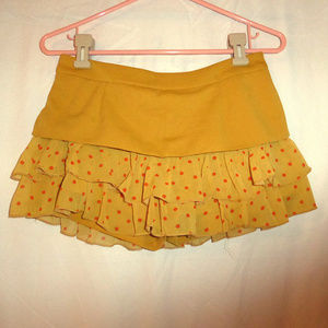 Yellow Mini Skirt (Skort)